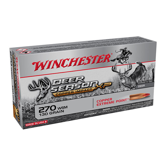 WIN COPPER IMPACT 270WSM 130GR LF 20/10 - Ammunition